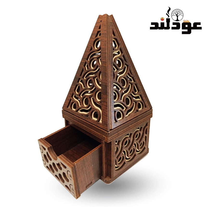 جاعودی مخروطی چوبی مدل کلبه کد ۳۲۶۶